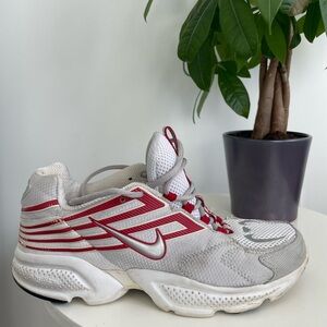 Men Size 10 Nike Air BRS 1000 Vintage 2002 Release White Red Running Shoes